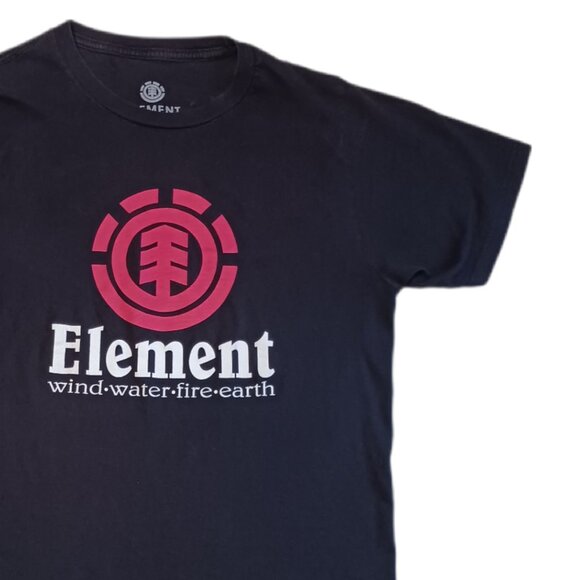 Element Mens Small T Shirt Black Regular Fit Graphic Short Sleeve Skateboard - Picture 4 of 6